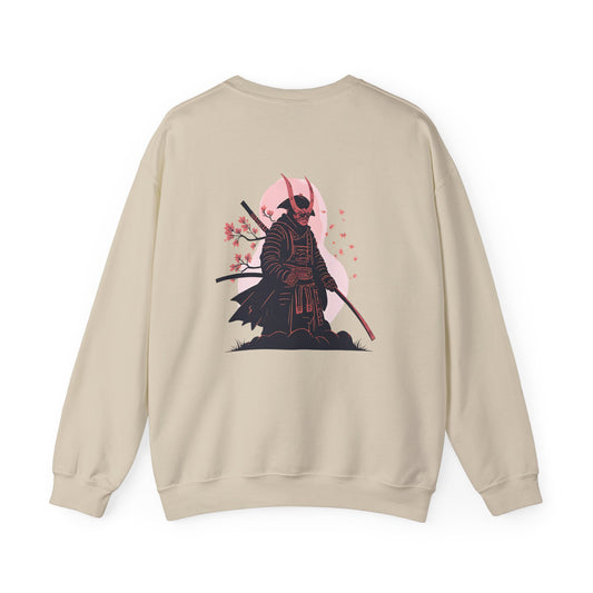 Samurai Vibes Crewneck Sweatshirt, Unisex Heavy Blend, Cosplay Apparel, Casual Streetwear, Gift for Anime Fans, Fall/Winter Essential