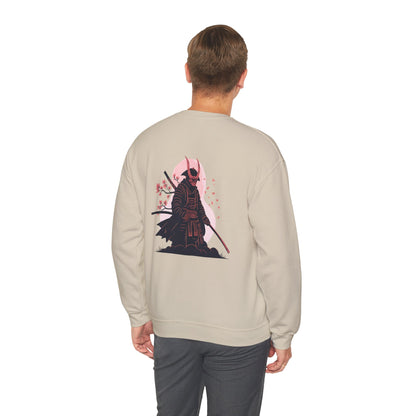 Samurai Vibes Crewneck Sweatshirt, Unisex Heavy Blend, Cosplay Apparel, Casual Streetwear, Gift for Anime Fans, Fall/Winter Essential