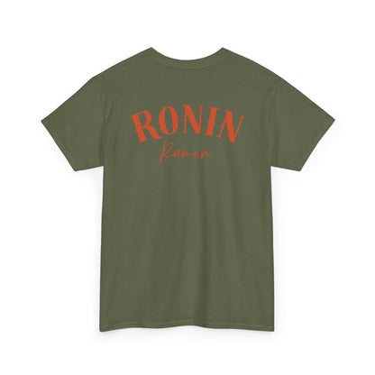 Ronin Ramen Tee: Unisex Cotton Shirt, Japanese Art, Foodie Gift, Anime Fashion, Casual Wear, Streetwear Style