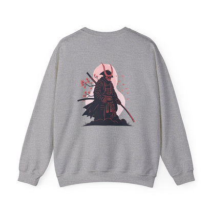Samurai Vibes Crewneck Sweatshirt, Unisex Heavy Blend, Cosplay Apparel, Casual Streetwear, Gift for Anime Fans, Fall/Winter Essential