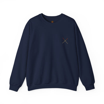 Samurai Vibes Crewneck Sweatshirt, Unisex Heavy Blend, Cosplay Apparel, Casual Streetwear, Gift for Anime Fans, Fall/Winter Essential