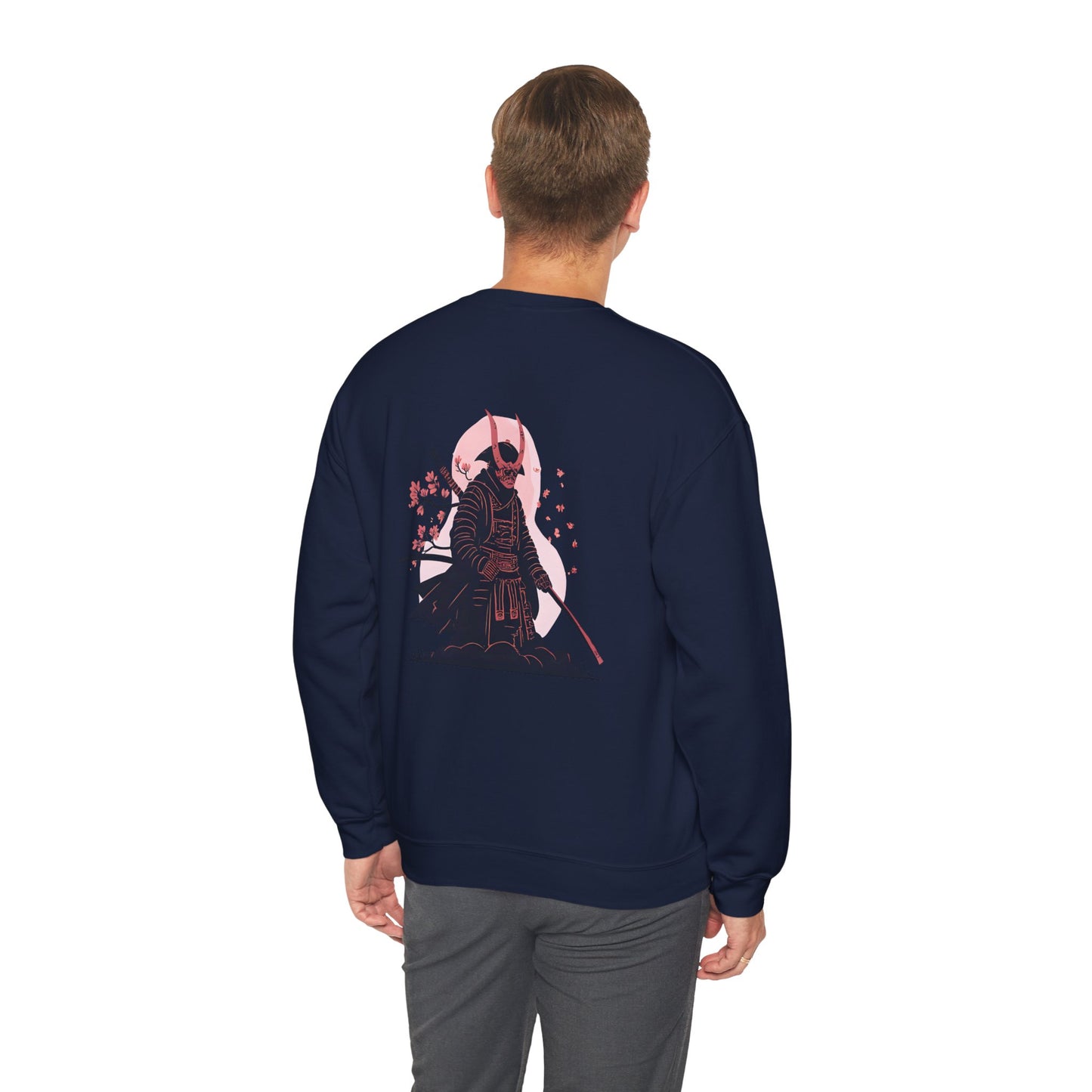 Samurai Vibes Crewneck Sweatshirt, Unisex Heavy Blend, Cosplay Apparel, Casual Streetwear, Gift for Anime Fans, Fall/Winter Essential