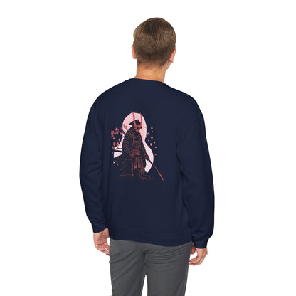 Samurai Vibes Crewneck Sweatshirt, Unisex Heavy Blend, Cosplay Apparel, Casual Streetwear, Gift for Anime Fans, Fall/Winter Essential